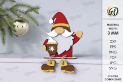 Wooden Christmas Gnomes Bundle Lasercut . Christmas SVG Product Image 11