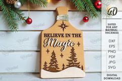 Christmas Mini Cutting Boards Bundle Laser Cut. Kitchen SVG Product Image 5