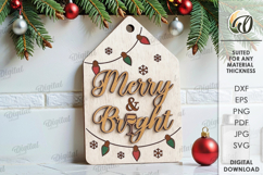 Christmas Mini Cutting Boards Bundle Laser Cut. Kitchen SVG Product Image 6