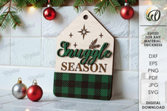 Christmas Mini Cutting Boards Bundle Laser Cut. Kitchen SVG Product Image 8