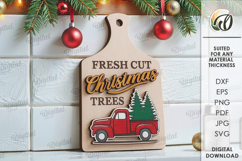 Christmas Mini Cutting Boards Bundle Laser Cut. Kitchen SVG Product Image 10