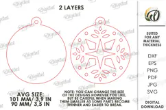 Nordic Christmas Candle Holder with Ornament Laser Cut Product Image 3