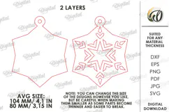 Nordic Christmas Candle Holder with Ornament Laser Cut Product Image 3