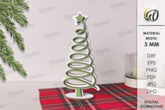 Wooden Christmas Trees Bundle Laser Cut. Christmas Decor SVG Product Image 3