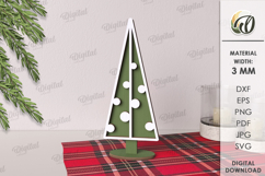 Wooden Christmas Trees Bundle Laser Cut. Christmas Decor SVG Product Image 9