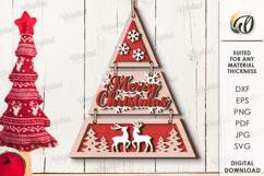Christmas Trees Wall Decors Bundle Laser Cut. Chrisrmas SVG Product Image 3