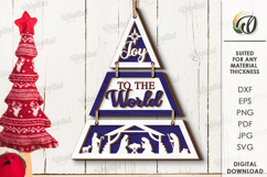 Christmas Trees Wall Decors Bundle Laser Cut. Chrisrmas SVG Product Image 12