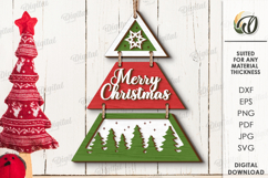 Christmas Trees Wall Decors Bundle Laser Cut. Chrisrmas SVG Product Image 7