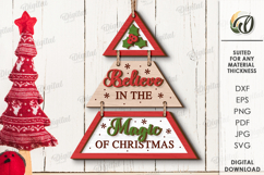 Christmas Trees Wall Decors Bundle Laser Cut. Chrisrmas SVG Product Image 11