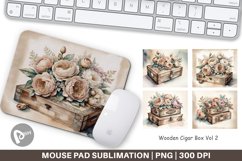 Mouse Pad Wooden Cigar Box Product Image 1