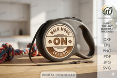 Circle For Retractable Roulette Dog Leash Laser Cut. Dog SVG Product Image 1