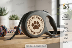 Circle For Retractable Roulette Dog Leash Laser Cut. Dog SVG Product Image 1