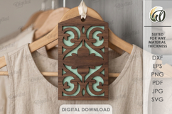 Hanging Closet Sachet Laser Cut. Wardrobe Sachet SVG Product Image 1