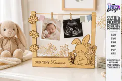 Clothespin Baby Photo Frame Laser Cut | New Born Laser | CNC Product Image 1