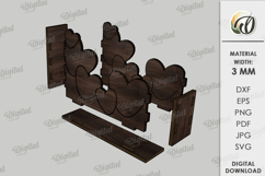 Kitchen Coaster Laser Cut. Drink Coaster With Holder SVG Product Image 3