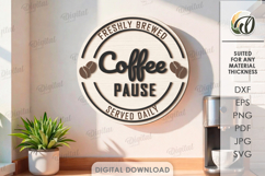 3D Coffee Signs Bundle Laser Cut. Kitchen Wall Decor SVG Product Image 4