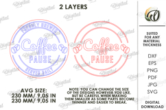 3D Coffee Sign Laser Cut. Kitchen Wall Decor SVG Product Image 2