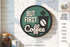 3D Coffee Signs Bundle Laser Cut. Kitchen Wall Decor SVG Product Image 7