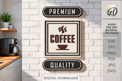 3D Coffee Signs Bundle Laser Cut. Kitchen Wall Decor SVG Product Image 11