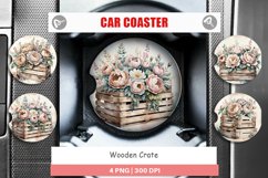 Car Coaster Wooden Crate Product Image 1