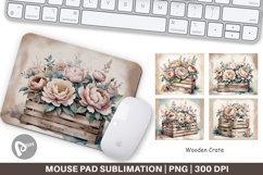 Mouse Pad Wooden Crate Product Image 1