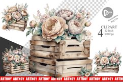 Wooden Crate Clipart Product Image 1