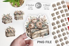 Wooden Crate Sticker Product Image 1