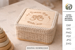 Crochet Basket Tray Bases Bundle Laser Cut. Basket Base SVG Product Image 9
