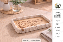 Crochet Basket Tray Base Laser Cut. Crochet Base SVG Product Image 1