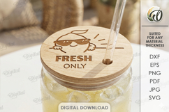 3D Cup Covers Bundle Laser Cut. Engraved Cup Toppers SVG Product Image 7