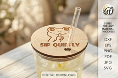 3D Cup Covers Bundle Laser Cut. Engraved Cup Toppers SVG Product Image 11