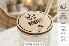 3D Cup Covers Bundle Laser Cut. Engraved Cup Toppers SVG Product Image 12