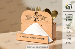 3D Cutlery Organizers Bundle Lasercut. Kitchen Organizer SVG Product Image 9