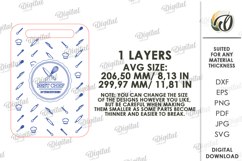 Kitchen Cutting Board Laser Cut. Engraved Cutting Board SVG Product Image 2