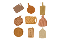 wooden cutting board set cartoon Product Image 1