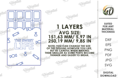 Kitchen Cutting Board Laser Cut. Engraved Cutting Board SVG Product Image 2