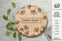 Kitchen Cutting Board Laser Cut. Engraved Cutting Board SVG Product Image 1