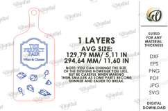 Kitchen Cutting Board Laser Cut. Engraved Cutting Board SVG Product Image 2