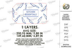 Kitchen Cutting Board Laser Cut. Engraved Cutting Board SVG Product Image 2