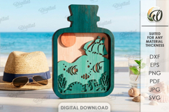 3D Decors In Bottles Bundle Laser Cut. Standing Decor SVG Product Image 6