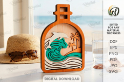 3D Decors In Bottles Bundle Laser Cut. Standing Decor SVG Product Image 9