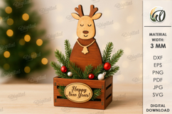 Christmas Decorative Boxes Bundle Lasercut. Christmas SVG Product Image 10