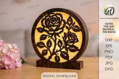 Decorative Lamp Laser Cut. Led Light Lamp. Lightbox SVG Product Image 1