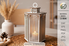 3D Decorative Lanterns Bundle Laser Cut. Candle Holder SVG Product Image 12