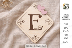 3D Decorative letter signs Bundle Laser cut. Alphabet SVG Product Image 9