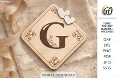 3D Decorative letter signs Bundle Laser cut. Alphabet SVG Product Image 11