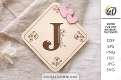 3D Decorative letter signs Bundle Laser cut. Alphabet SVG Product Image 14