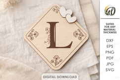 3D Decorative letter signs Bundle Laser cut. Alphabet SVG Product Image 16