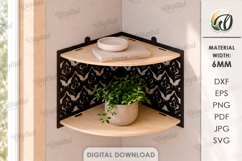 Decorative Wall Shelves Bundle Laser Cut. Display Shelf SVG Product Image 4