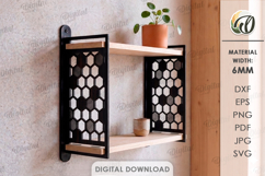 Decorative Wall Shelves Bundle Laser Cut. Display Shelf SVG Product Image 7